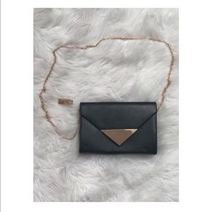 Envelope-Style Clutch with Chain Strap